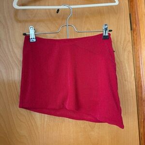 Tiger Mist Cobi Asymmetrical Red Skirt